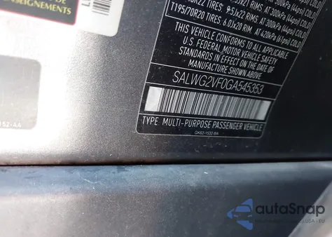 2016 Land Rover Range Rover Sport 3.0L V6 Supercharged Se from USA, damaged, VIN SALWG2VF0GA545353